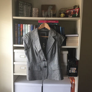 The Limited Gray Shortsleeved Blazer